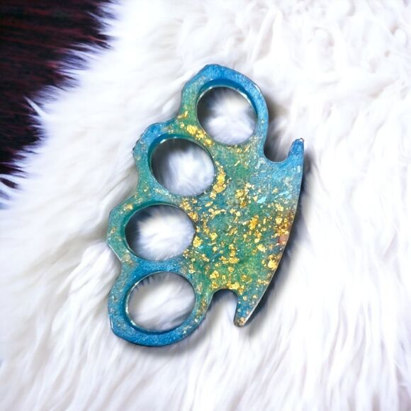 🖤Marble Brass Knuckles (Z090) - Picture 1 of 6